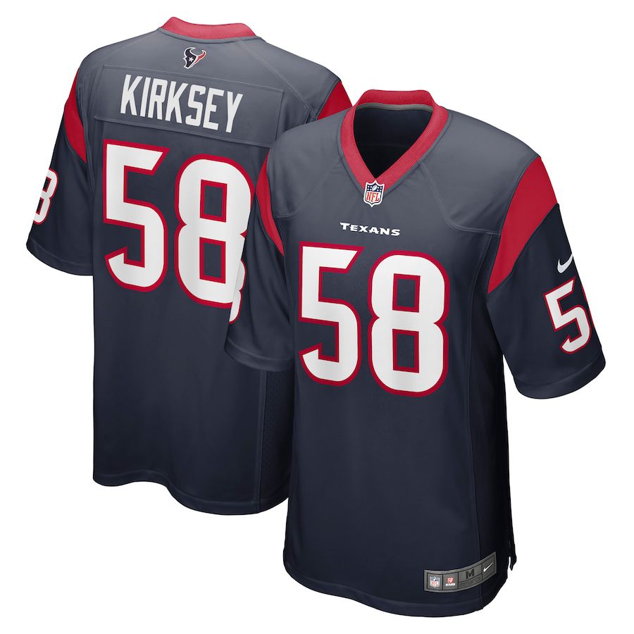 Men Houston Texans #58 Christian Kirksey Nike Navy Game NFL Jersey